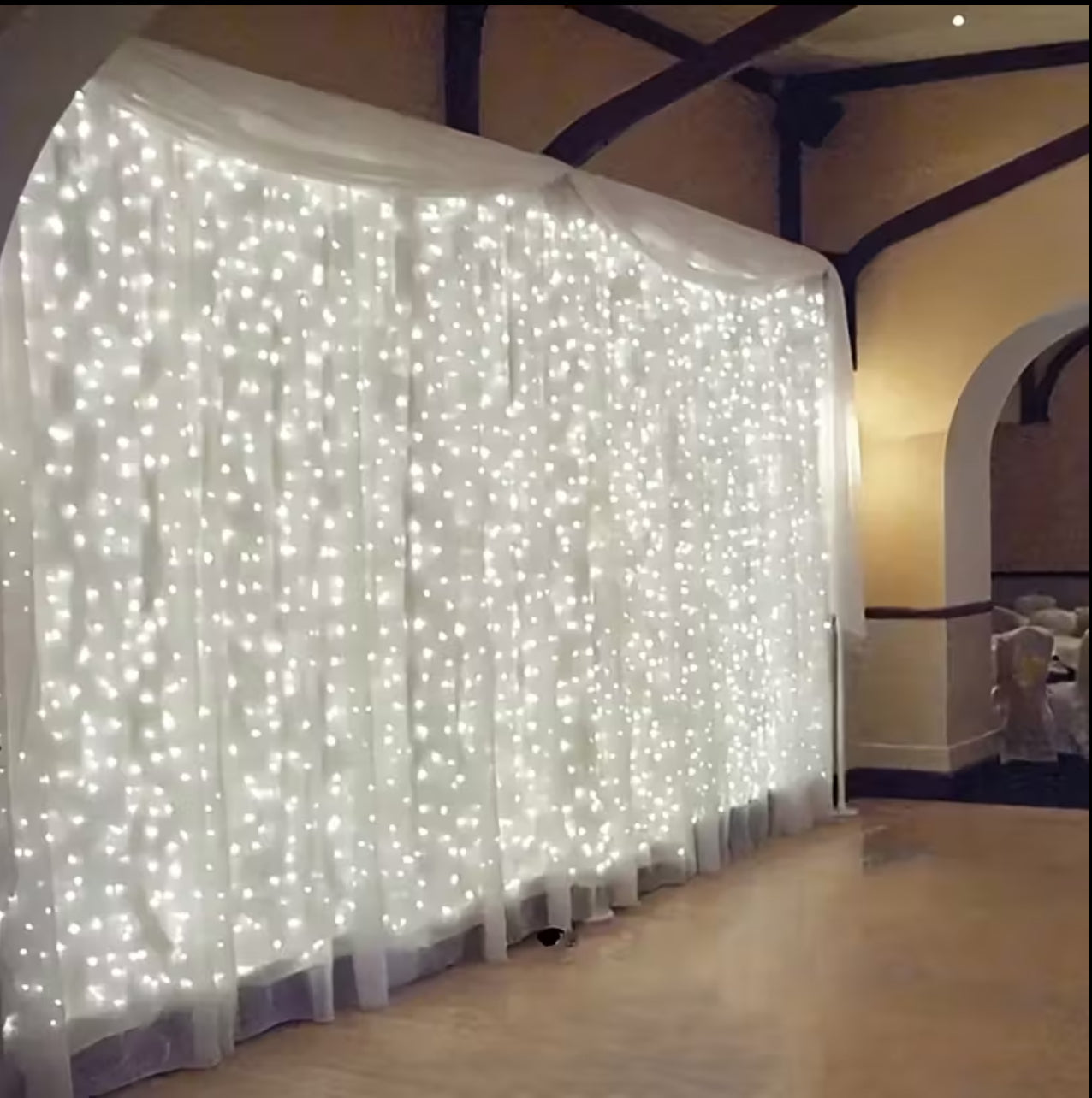 600 LED Curtain String Lights, 20ft x 10ft Backdrop Fairy Lights with Remote | 8 Modes, USB Powered | Ideal for Ramadan, Eid, Valentine’s Day, Weddings, Parties & Home Decor